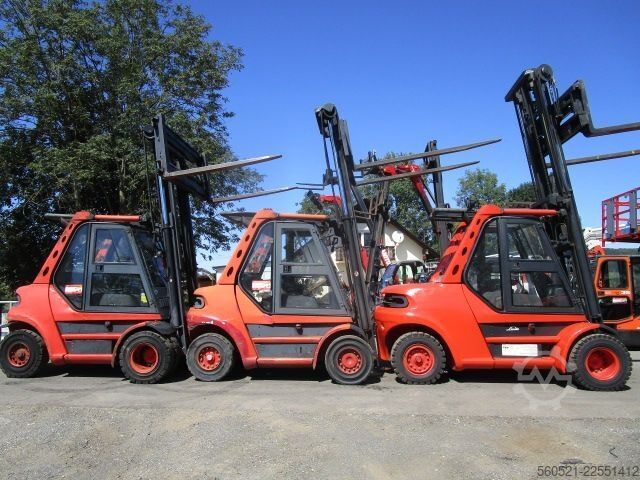  Linde H80D-02 Zinkenversteller + Duplex-Freisichtmast