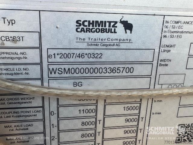 กึ่งพ่วงเปิดพร้อมผ้าใบคลุม Schmitz Cargobull Curtainsider Standard