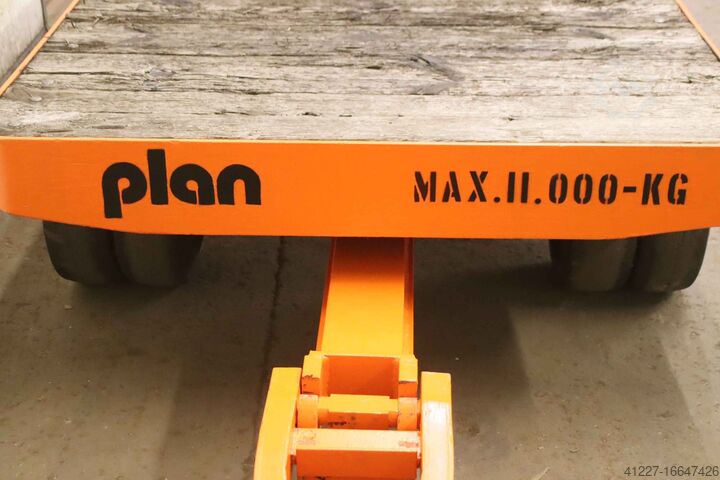 Carro de transporte de cargas pesadas de 11 toneladas Plan 2500/1255/H490 mm
