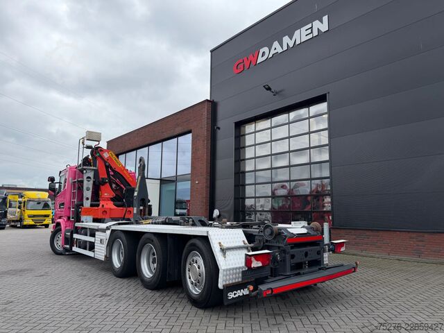 ระบบแขนตะขอ Scania G410 8x4 Haaksysteem / kraan Euro 6 Retarder
