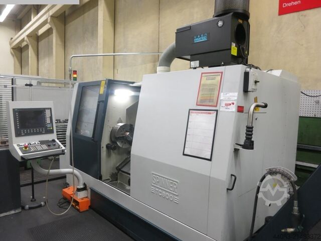 CNC treipingi - kallutatud voodi masin SPINNER TC800-110-MC
