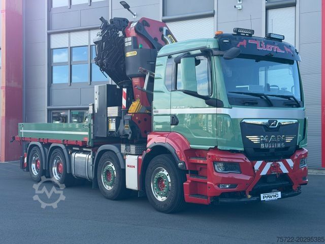 トラック搭載型クレーン MAN TGS 41.510 8x4 mit Palfinger 58002 Kompl. Zug