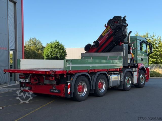 トラック搭載型クレーン MAN TGS 41.510 8x4 mit Palfinger 58002 Kompl. Zug