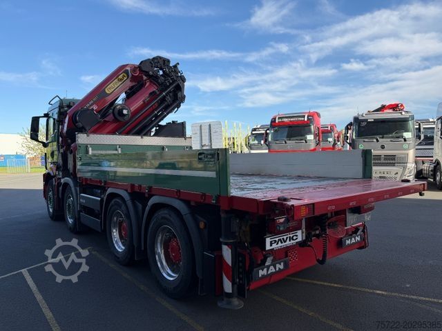 トラック搭載型クレーン MAN TGS 41.510 8x4 mit Palfinger 58002 Kompl. Zug