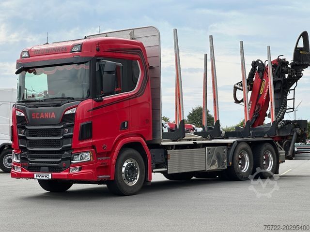 Autocarro forestale SCANIA R580 6x4 Kurzholz Epsilon M12Z