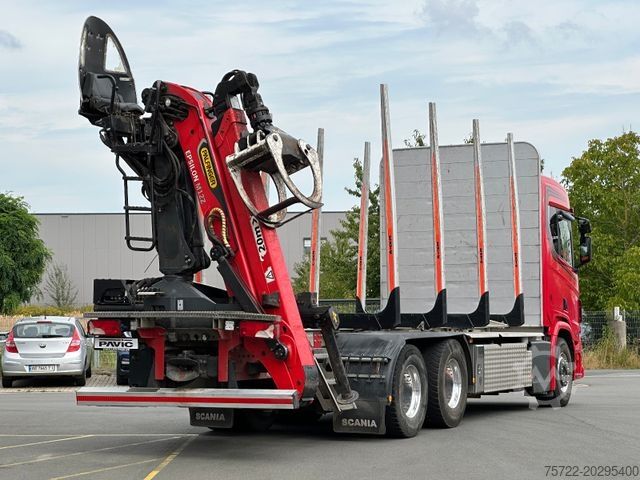 Logging truck SCANIA R580 6x4 Kurzholz Epsilon M12Z
