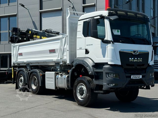Sonstige MAN TGS 28.440 6x4-4 2-Seitenkipper Recycling Kran