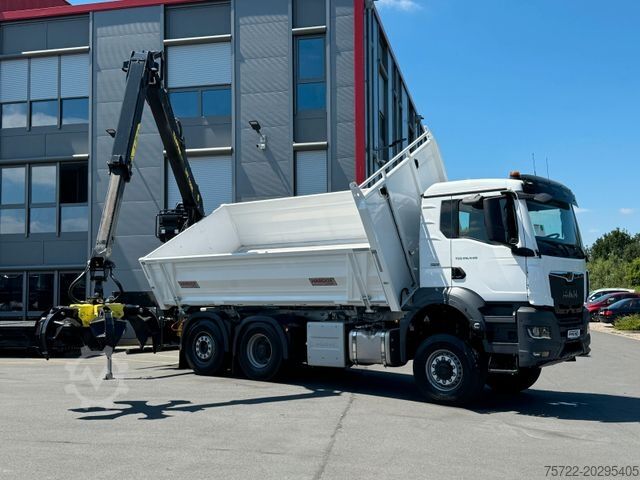 Sonstige MAN TGS 28.440 6x4-4 2-Seitenkipper Recycling Kran