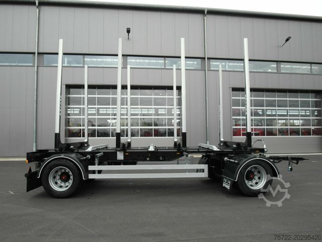 Holztransport Anhänger PAVIC HTA 20 62Z 2-Achs Kurzholz Anhänger 22,5"