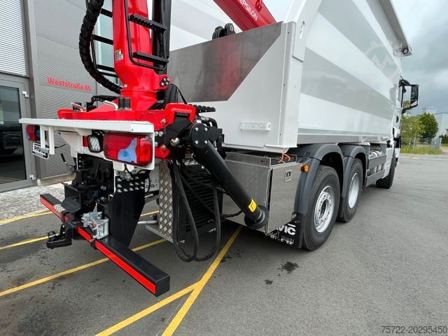 원목 운반 트럭 MAN TGS 28.480 6x4-4 Kran EPSILON Q170L115 MULDE