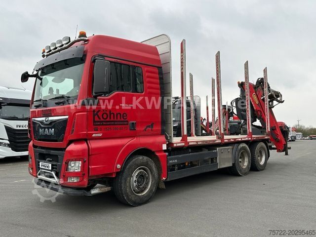 Xe tải chở gỗ MAN TGX 26 580 6x4 BL Epsilon M12Z83 Kabinen-Kran