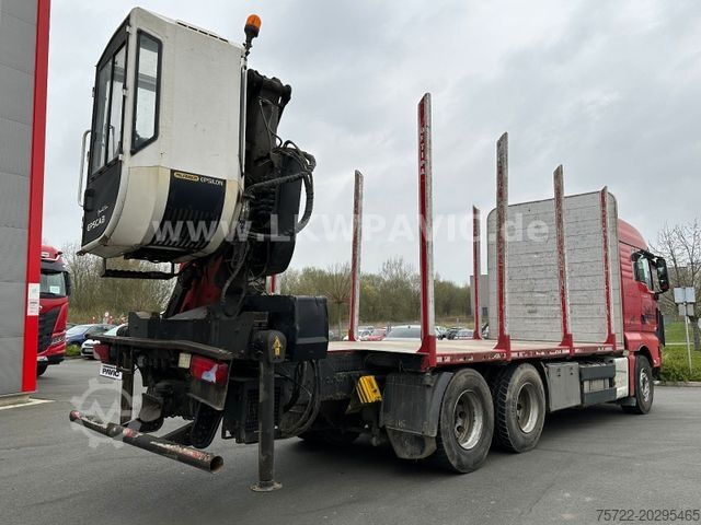 Xe tải chở gỗ MAN TGX 26 580 6x4 BL Epsilon M12Z83 Kabinen-Kran