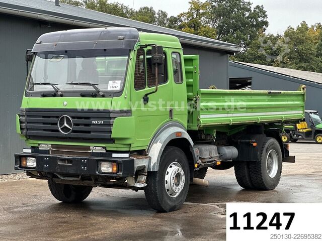 Three-sided tipper truck MERCEDES-BENZ 1831 K 4x2 Meiller-Kipper Dreiseitenkipper