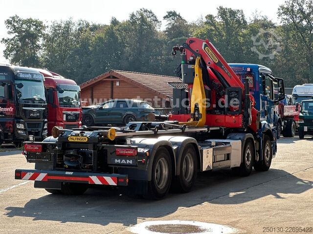 Camion benne à bras amovible MAN TGS 35.430 8x4 BL Palfinger PHT20 & PK37.002Tec7
