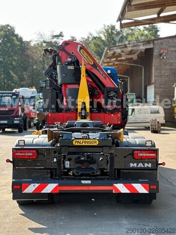 Camion benne à bras amovible MAN TGS 35.430 8x4 BL Palfinger PHT20 & PK37.002Tec7