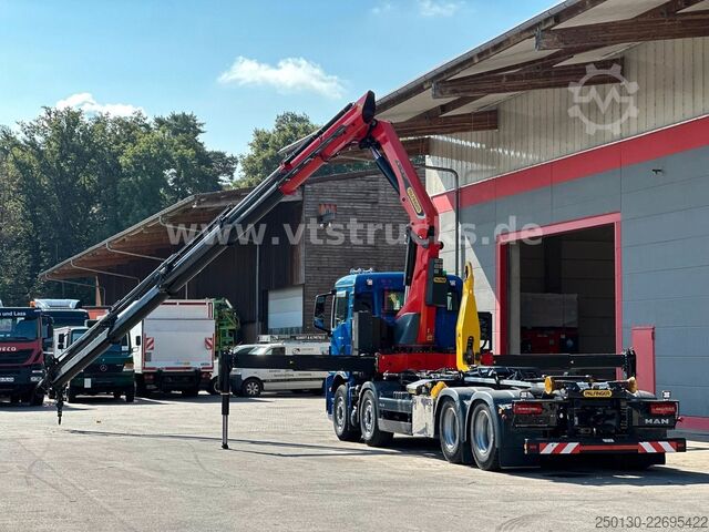Camion benne à bras amovible MAN TGS 35.430 8x4 BL Palfinger PHT20 & PK37.002Tec7