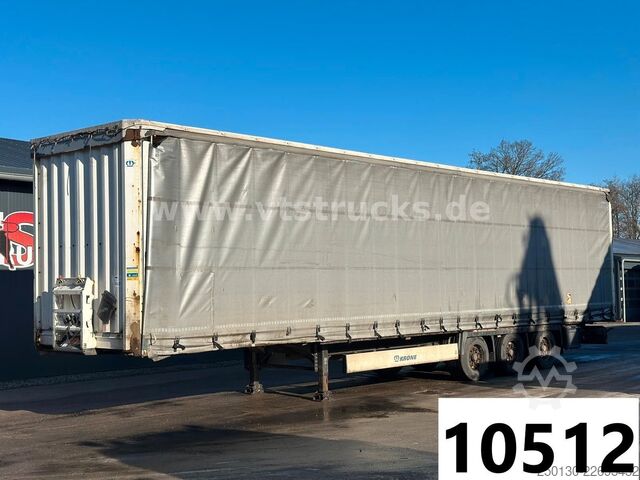 Semi-remorque bâchée KRONE SD  Pritsche + Plane Edscha-Verdeck Mega