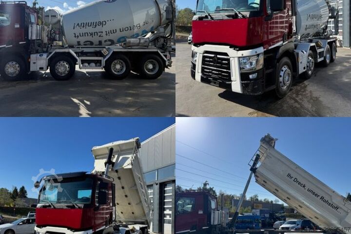 Savitvežis RENAULT C460 8x4 SWS Kipper/ Mischer 9m3