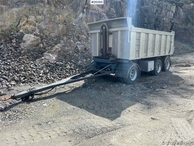شاحنة قلابة Maur car body 3 axle tow trailer