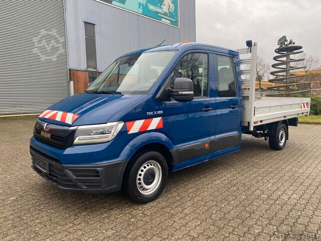 Pick-up varevogn MAN TGE 3.180 Pristche mit Kran *Doppelkabine*Ahk*