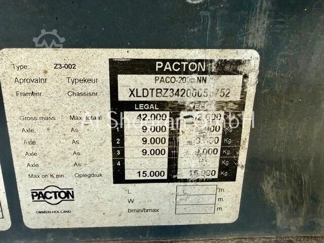 Рефрижераторная/морозильная транспортировка Pacton Carrier Vector 1850/3 x Achsen PBW/Lenk + Lifta...