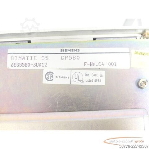 组成部分 Siemens Simatic S5 CP580 6ES5580-3UA12 Baugruppe Version 1