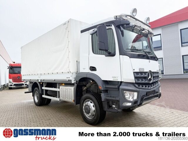 Camião de plataforma Mercedes-Benz Arocs 1827 A 4x4, Ex-Bundeswehr!