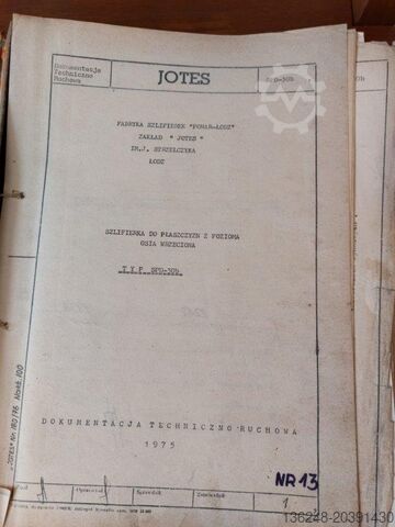 Επιπεδοτριβείο τύπου SPD-30b για Fabryka Szlifierek "Ponar-Łódź" SPD-30b