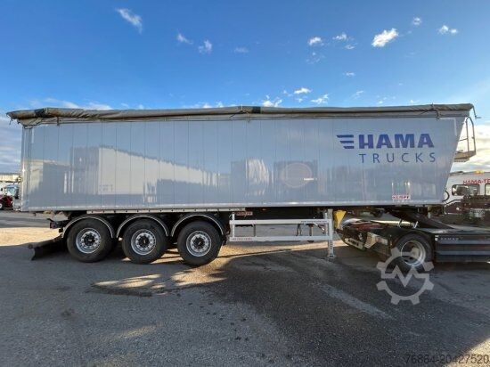 Tipper semitrailer KEMPF SKM AK 39 ALU-KASTENMULDE 55M³ ROLLPLANE