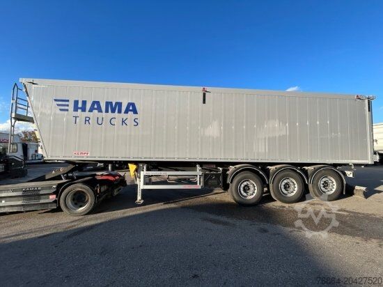 Tipper semitrailer KEMPF SKM AK 39 ALU-KASTENMULDE 55M³ ROLLPLANE
