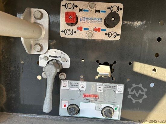 Tipper semitrailer KEMPF SKM AK 39 ALU-KASTENMULDE 55M³ ROLLPLANE