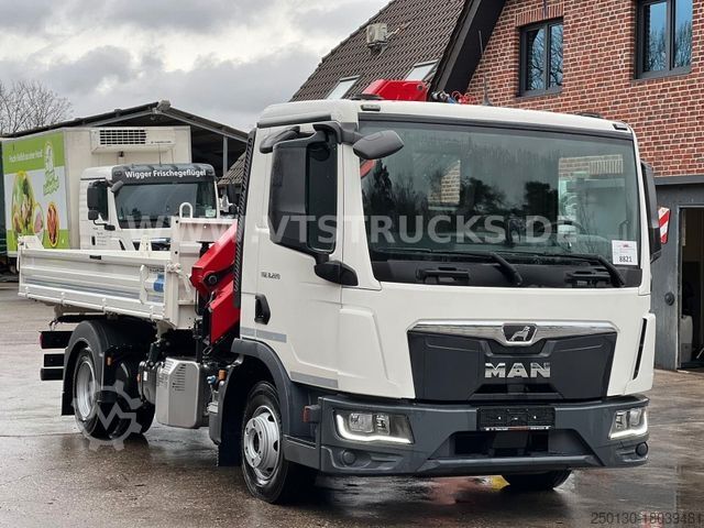 Dreiseitenkipper MAN TGL 8.220 4x2 Meiller + HMF 810K-RC Kran *NEU*