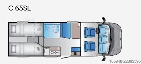 Półzintegrowany kamper Sun Living SUN LIVING C 65 SL DÜLMENER EDITION