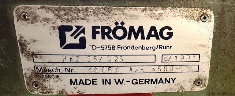 수직 키홈 풀림 기계(유압식) FRÖMAG HKZ 25/325