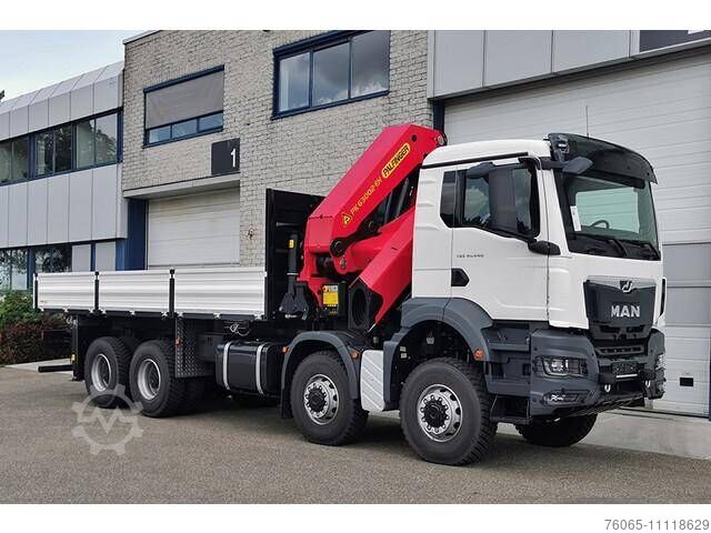 MAN TGS 41.440 BB CH FLATBED WITH CRANE (4 units)