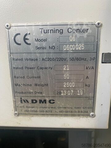 CNC lathe DMC Korea Q6 Hyundai wia Kit