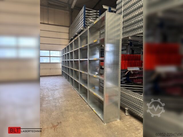 модульная полка ca. 8,06 lfm. Fachbodenregale META Clip, H: 250 cm , T: 40 cm , 100 kg pro Ebene