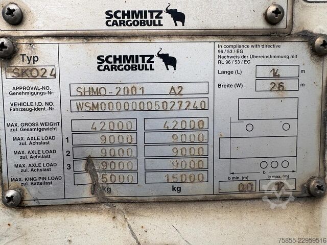 Kyld/fryst transport Schmitz SKO 24 Carrier Maxima 1300 / SAF Disc / Loading...