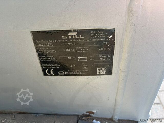 VS-23090 Elektrische triplex heftruck Still RX20-16PL STILL RX20-16PL