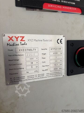 CNC lathe XYZ CT65LTY