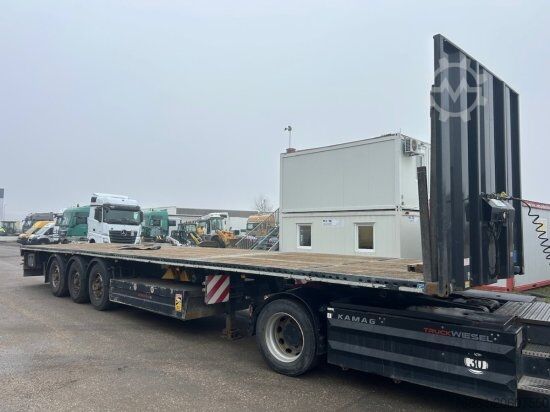 Working platform semitrailer SCHWARZMüLLER J-SERIE PLATTFORMAUFLIEGER, 4M AUSZIEHBAR, BPW-ACHSEN,