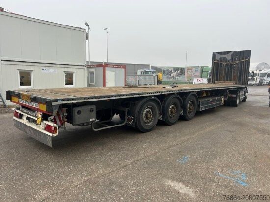 Working platform semitrailer SCHWARZMüLLER J-SERIE PLATTFORMAUFLIEGER, 4M AUSZIEHBAR, BPW-ACHSEN,