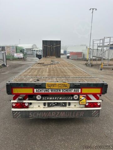 Working platform semitrailer SCHWARZMüLLER J-SERIE PLATTFORMAUFLIEGER, 4M AUSZIEHBAR, BPW-ACHSEN,