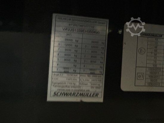 Working platform semitrailer SCHWARZMüLLER J-SERIE PLATTFORMAUFLIEGER, 4M AUSZIEHBAR, BPW-ACHSEN,