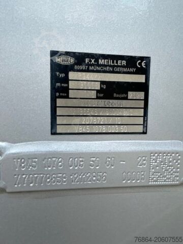 Tipper semitrailer MEILLER MHPS15/18 25M³ LIFTACHSE