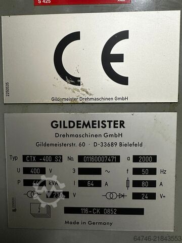 CNC-Dreh- und Fräszentrum Gildemeister CTX 400  With C Axis