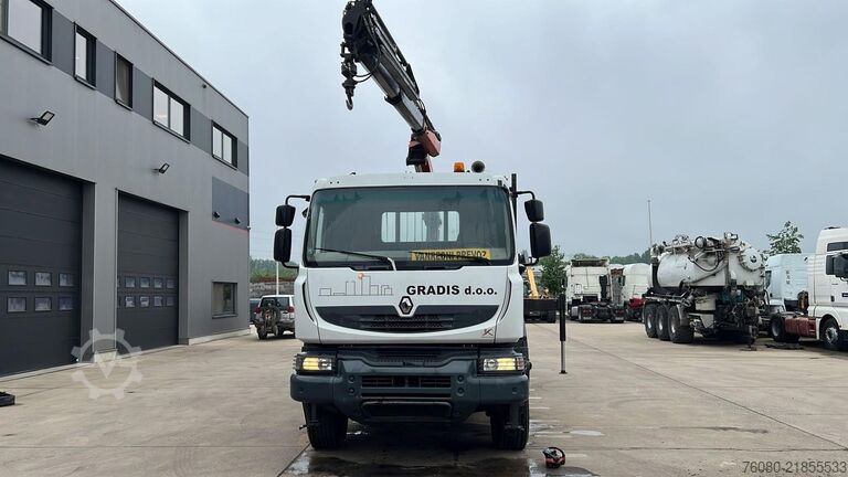 Причіп-платформа Renault Kerax 450 DXI (PALFINGER PK 20002 / REMOTE / 6X...