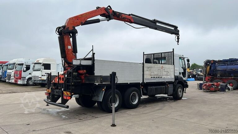 Причіп-платформа Renault Kerax 450 DXI (PALFINGER PK 20002 / REMOTE / 6X...