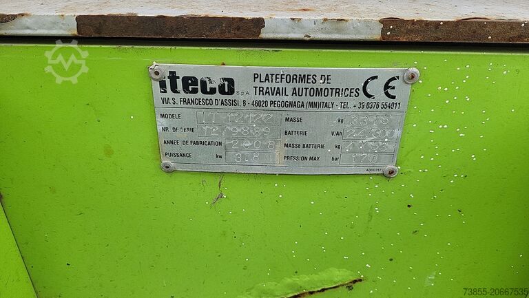 Ножичний підйомний стіл Iteco IT1215T (for parts only)