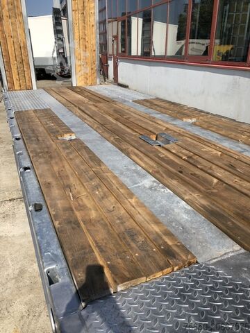 Tieflader Anhänger Möslein T 3-6 VB  3 Achs Tieflader- Anhänger, Luftgefedert, Verbreiterung